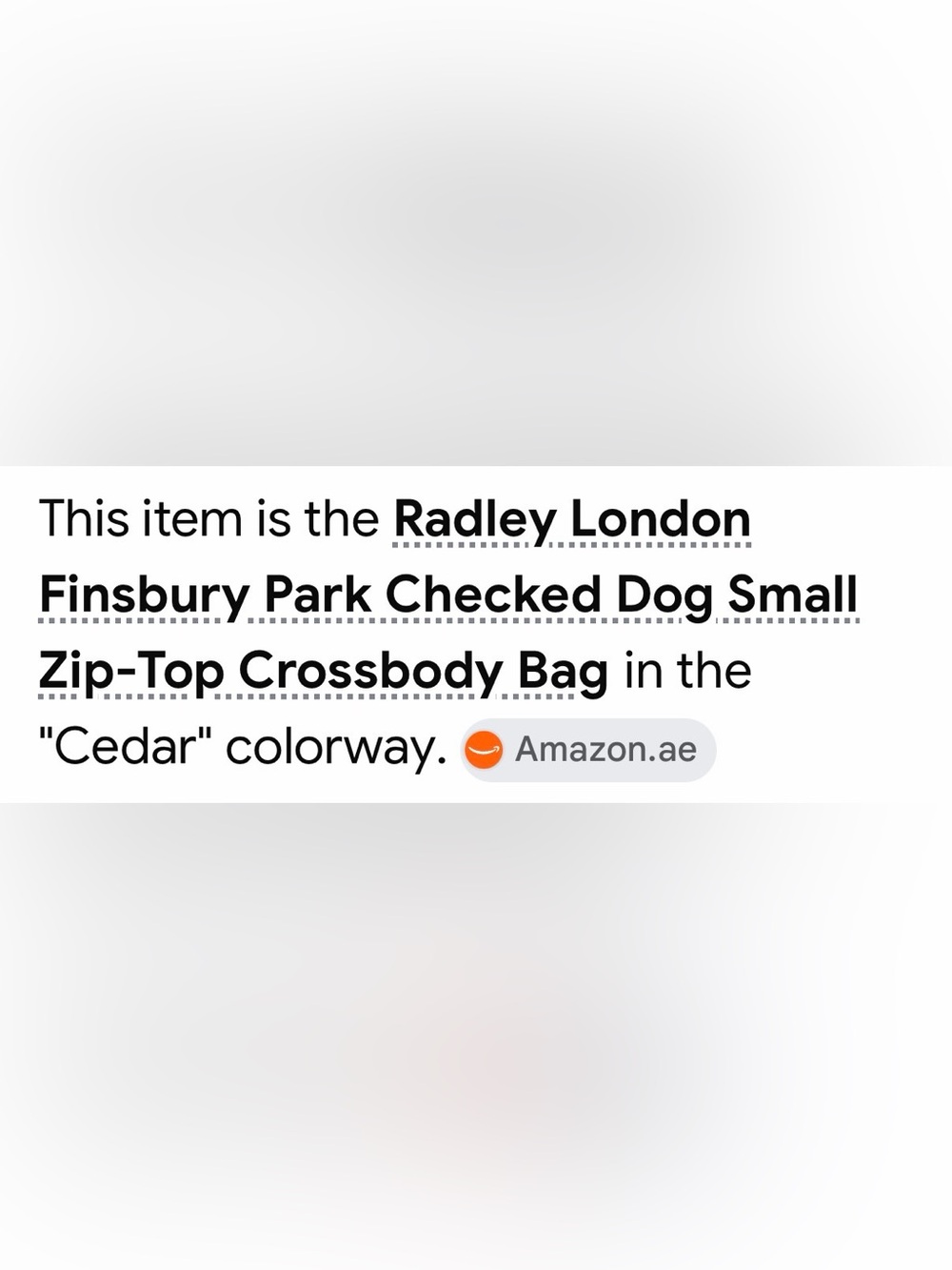 Radley London Finsbury Park Checkered Scottie Dog Print Crossbody - NWOT - Picture 9 of 12